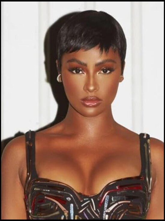 Short Pixie Human Hair Wig Natural Looking Glueless Wear and Go Full Machine main image 4
